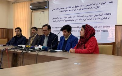 اعلامیه مشترک کمیسیون حقوق بشر و جامعه مدنی در مورد پروسه صلح افغانستان