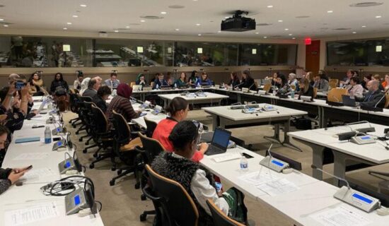 Holding a UN meeting on the status of Afghan women under the title “Fighting Gender Apartheid”
